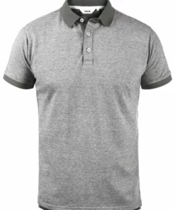 Solid PANOS - Polo - Med Grey Melange -Élégance Boutique addbb8746aa74550be01e2a944a81f36