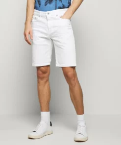 Solid Short En Jean - White