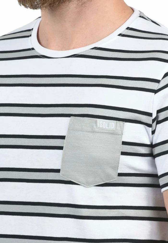 Solid SDSALU - T-shirt Imprimé - Light Grey 3 Solid SDSALU - T-shirt Imprimé - Light Grey – Image 3