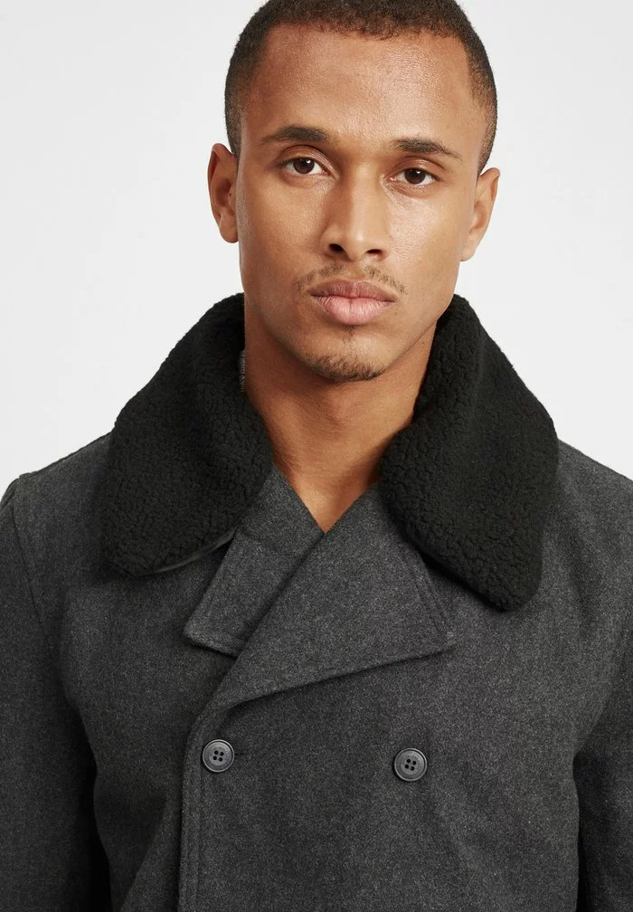 Solid SDPINTO - Manteau Court - Dark Grey Melange 5 Solid SDPINTO - Manteau Court - Dark Grey Melange – Image 5