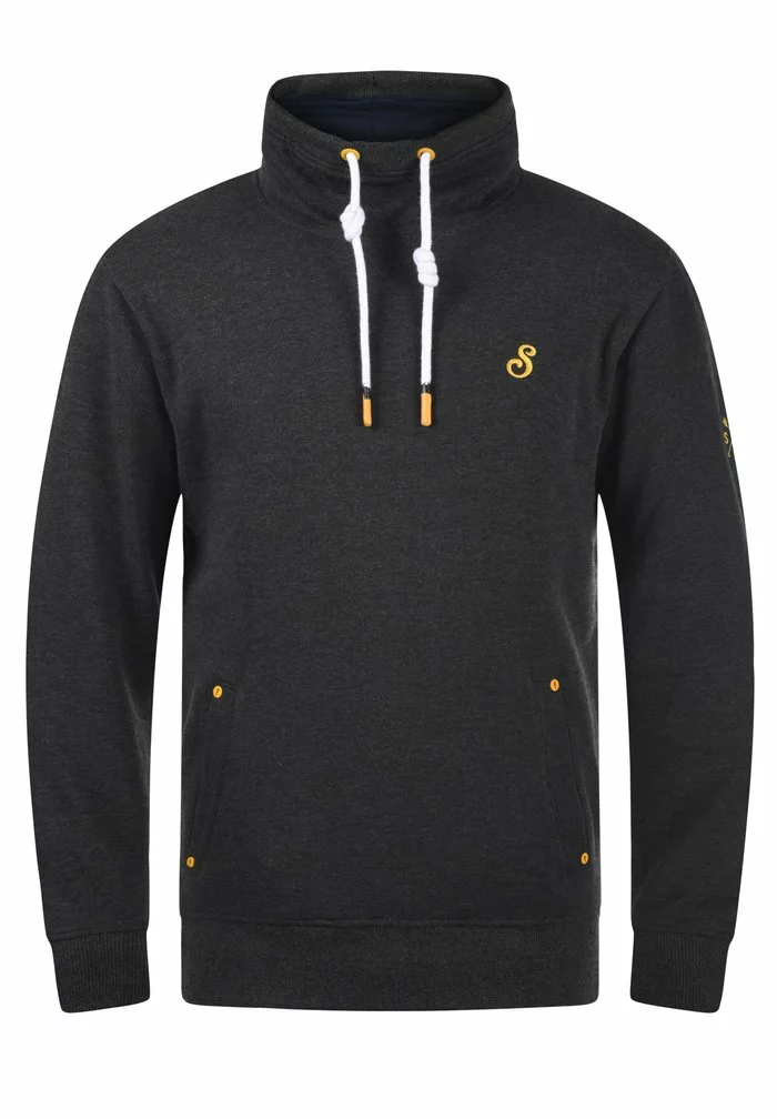 Solid SDKAAN - Sweatshirt - Dark Grey Melange 5 Solid SDKAAN - Sweatshirt - Dark Grey Melange – Image 5