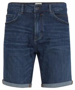 Solid RYDER - Short En Jean - Blue Dnm