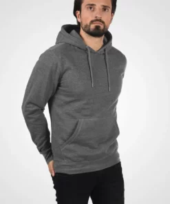 Solid SDBERT - Sweat à Capuche - Grey Melange