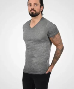 Solid CONLEY - T-shirt Imprimé - Dark Grey