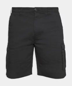 Solid JACK JIM LIGHT CARGO - Short - Black -Élégance Boutique b6af2966e7784f95b857211fc9663295