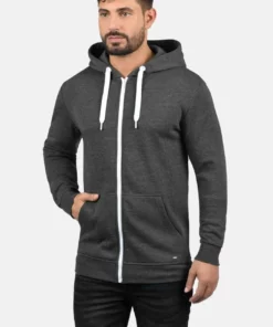 Solid SDOLLI - Sweat à Capuche Zippé - Dark Grey