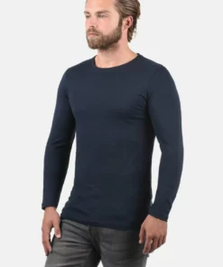 Solid SDBASAL - T-shirt à Manches Longues - Blue