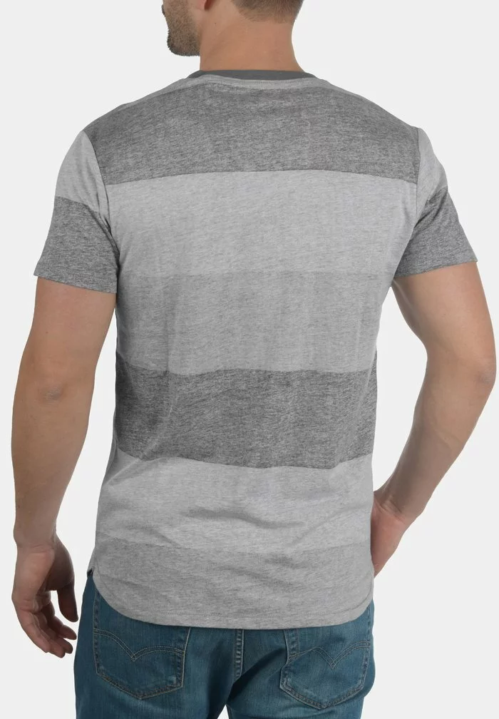 Solid SDTEINE - T-shirt Imprimé - Light Grey 2 Solid SDTEINE - T-shirt Imprimé - Light Grey – Image 2