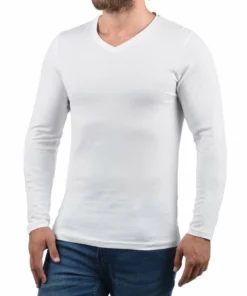 Solid SDBASIL - T-shirt à Manches Longues - Blue, Black, White -Élégance Boutique bc4e5600af7c49fd9c3839e31207eac0