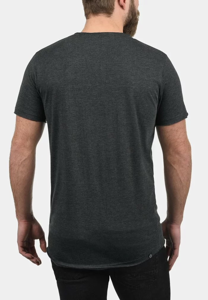 Solid SDANDREJ - T-shirt Basique - Dark Grey 2 Solid SDANDREJ - T-shirt Basique - Dark Grey – Image 2