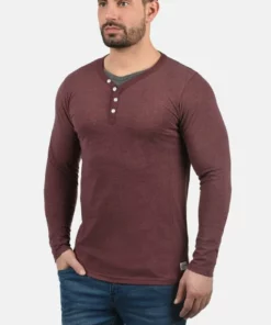 Solid SDDORIANO - T-shirt à Manches Longues - Dark Red