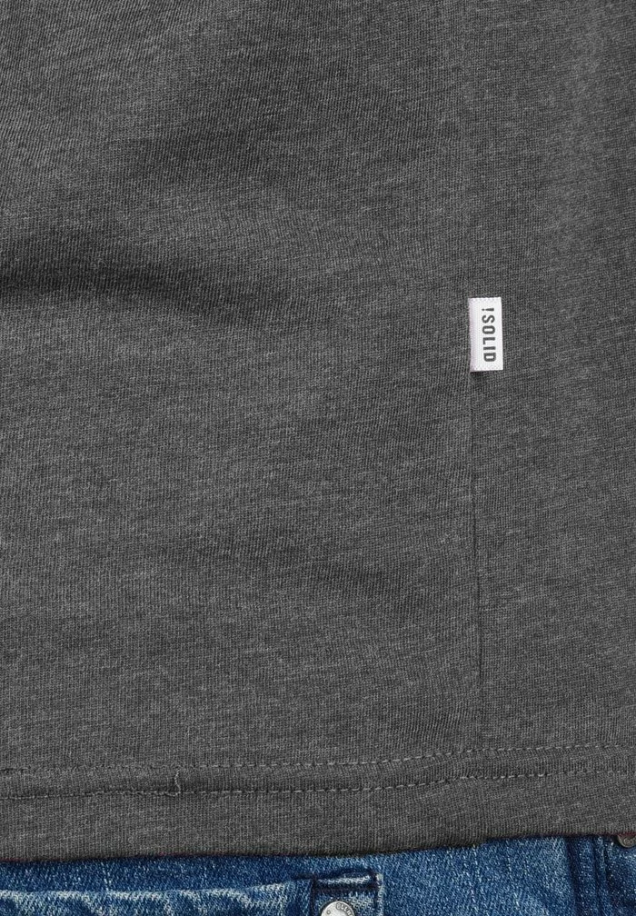 Solid SDMANOLDO - T-shirt Imprimé - Forged Iron 4 Solid SDMANOLDO - T-shirt Imprimé - Forged Iron – Image 4