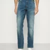 Solid JOY GREENCAST - Jean Slim - Middle Vintage Blue Denim