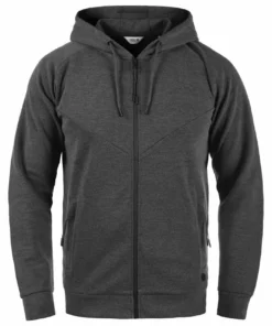 Solid SDGELBERT - Sweat à Capuche Zippé - Dark Grey Melange -Élégance Boutique c05b06afd64245319084bd3f64e8f3db