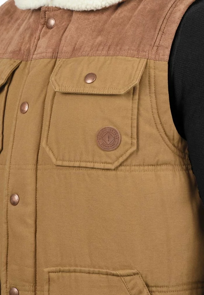 Solid SDFERDI - Veste Sans Manches - Brown 3 Solid SDFERDI - Veste Sans Manches - Brown – Image 3