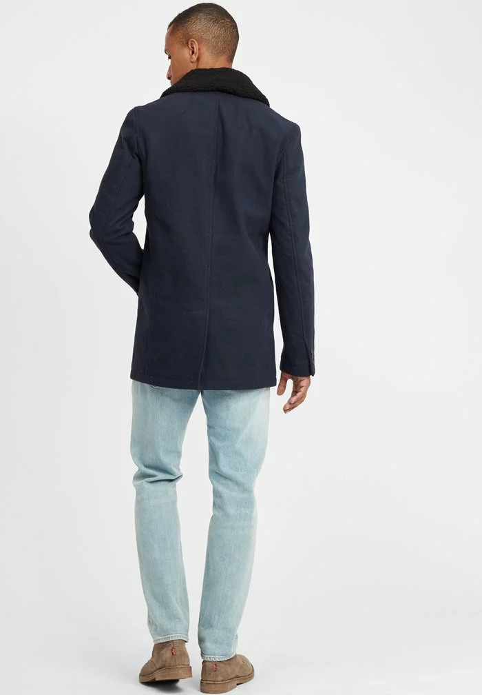 Solid SDPINTO - Manteau Court - Insignia Blue 3 Solid SDPINTO - Manteau Court - Insignia Blue – Image 3