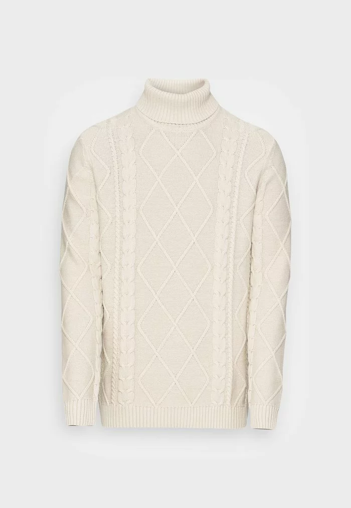 Solid SDTERENCE 21105731 - Pullover - Oatmeal 4 Solid SDTERENCE 21105731 - Pullover - Oatmeal – Image 4