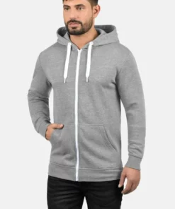 Solid SDOLLI - Sweat à Capuche Zippé - Light Grey