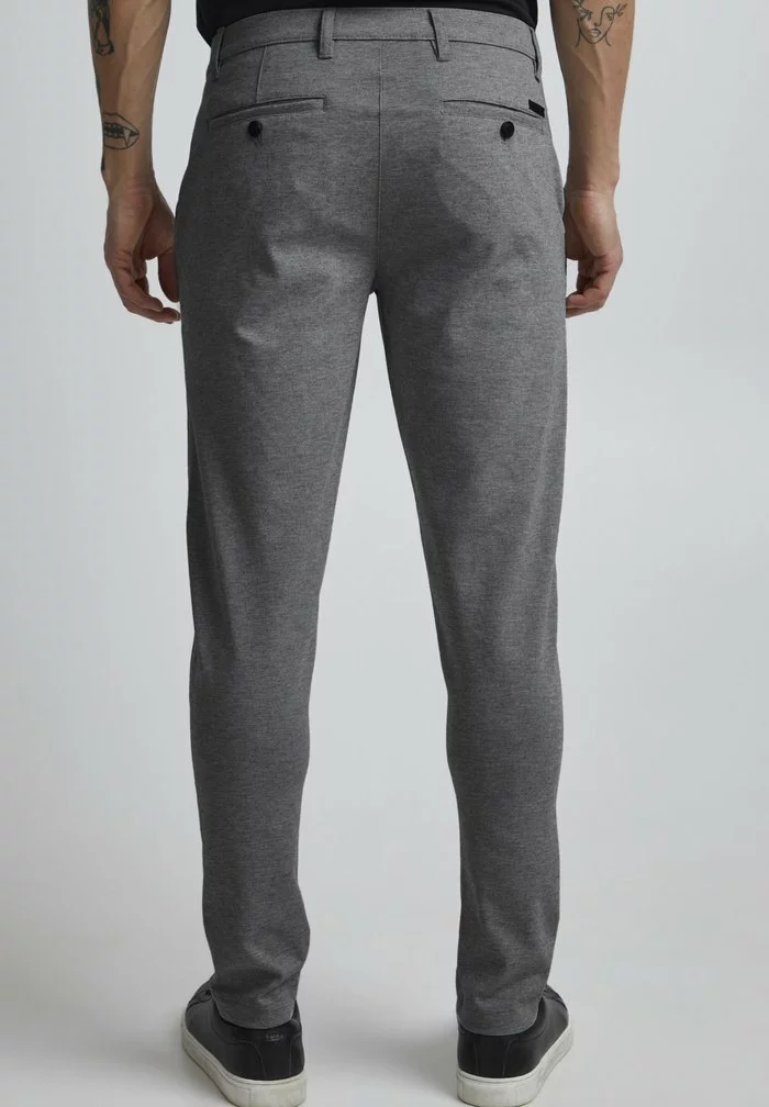 Solid SDDAVE BARRO - Pantalon Classique - Grey Mel 3 Solid SDDAVE BARRO - Pantalon Classique - Grey Mel – Image 3