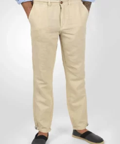 Solid LORAN - Pantalon Classique - Bleached Sand