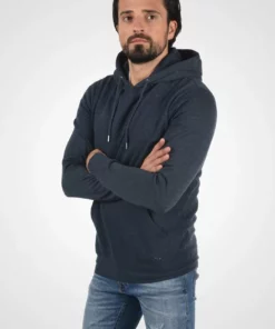 Solid SDBERT - Sweat à Capuche - Blue Melange