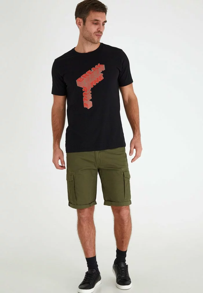 Solid SDPAI - T-shirt Imprimé - Black 2 Solid SDPAI - T-shirt Imprimé - Black – Image 2