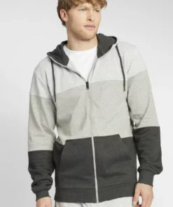 Solid SDGLORIO - Sweat à Capuche Zippé - Light Grey Melange