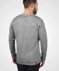 Solid SDTINOX - T-shirt à Manches Longues - Mid Grey -Élégance Boutique c6ca9cec260847e7b9f301334306ded2