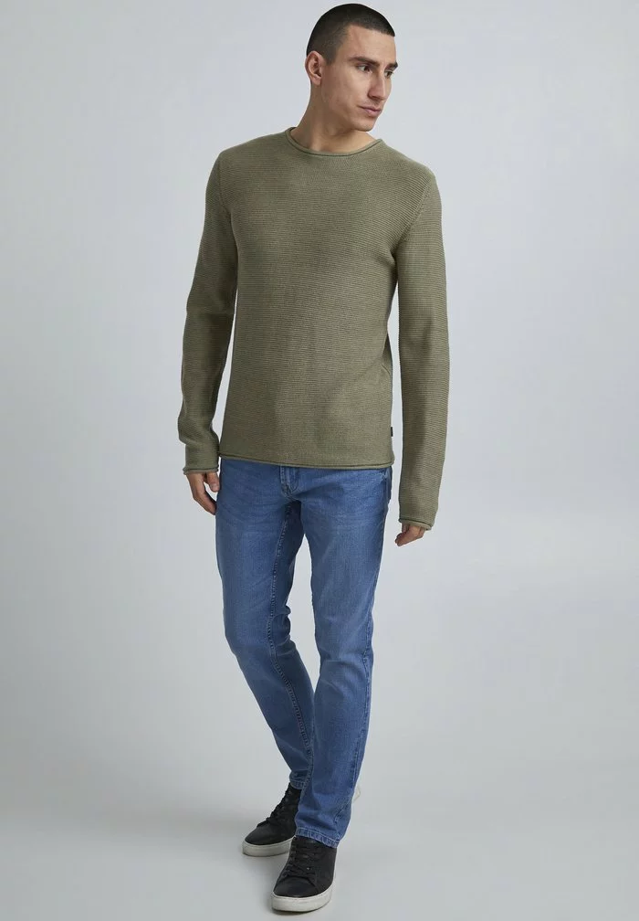 Solid SDJARAH - Pullover - Vetiver Melange 2 Solid SDJARAH - Pullover - Vetiver Melange – Image 2