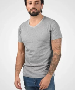 Solid SDNED - T-shirt Imprimé - Grey Melange