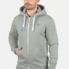 Solid SDBENNZIP - Sweat à Capuche Zippé - Light Grey Melange