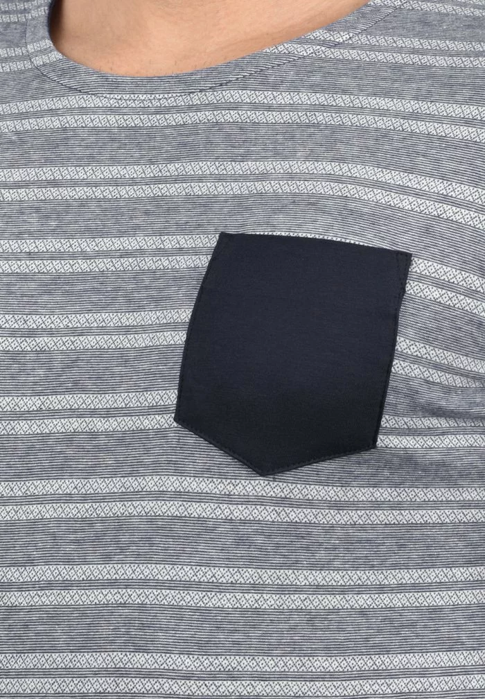 Solid SDFIDEL - T-shirt Imprimé - Mottled Light Blue 3 Solid SDFIDEL - T-shirt Imprimé - Mottled Light Blue – Image 3