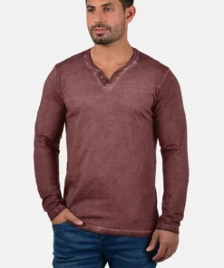 Solid SDTINOX - T-shirt à Manches Longues - Wine Red