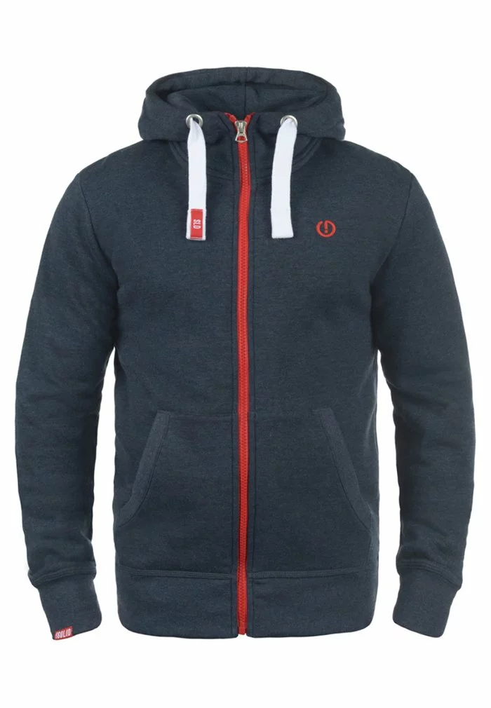 Solid SDBENN - Sweat à Capuche Zippé - Blue Melange 5 Solid SDBENN - Sweat à Capuche Zippé - Blue Melange – Image 5