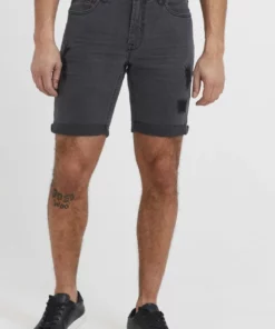 Solid SDNOYTON - Short En Jean - Grey Denim