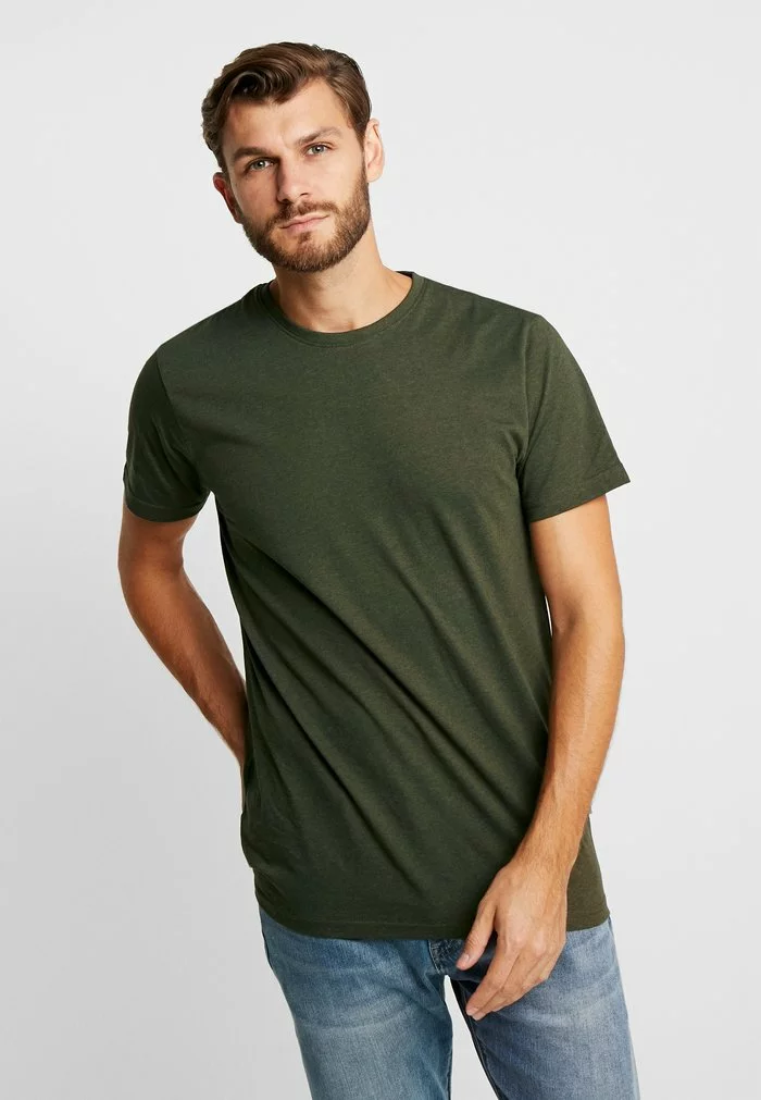 Solid SDROCK - T-shirt Basique - Mottled Olive 1 Solid SDROCK - T-shirt Basique - Mottled Olive
