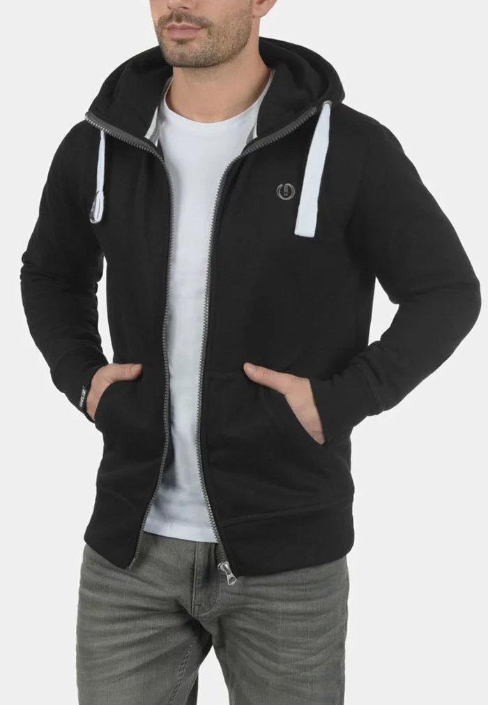 Solid SDBENN - Sweat à Capuche Zippé - Black 3 Solid SDBENN - Sweat à Capuche Zippé - Black – Image 3