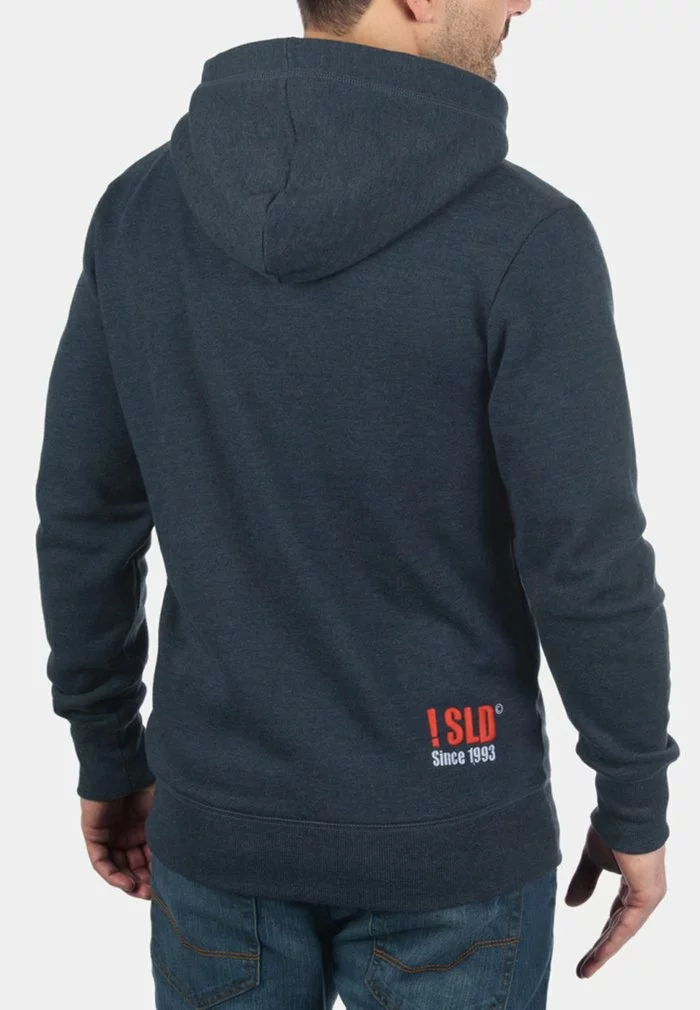 Solid SDBENNZIP - Sweat à Capuche Zippé - Blue Melange 2 Solid SDBENNZIP - Sweat à Capuche Zippé - Blue Melange – Image 2