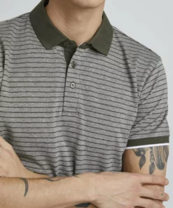 Solid PANTELIS - Polo - Climbing Ivy Melange -Élégance Boutique ce14af10eabe427ba7032aa11d3d770a