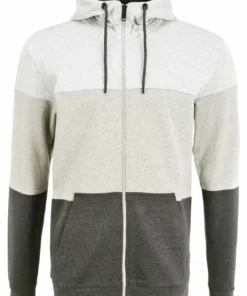 Solid SDGLORIO - Sweat à Capuche Zippé - Light Grey Melange -Élégance Boutique ced413e9601a40948355ea18c1479bc5