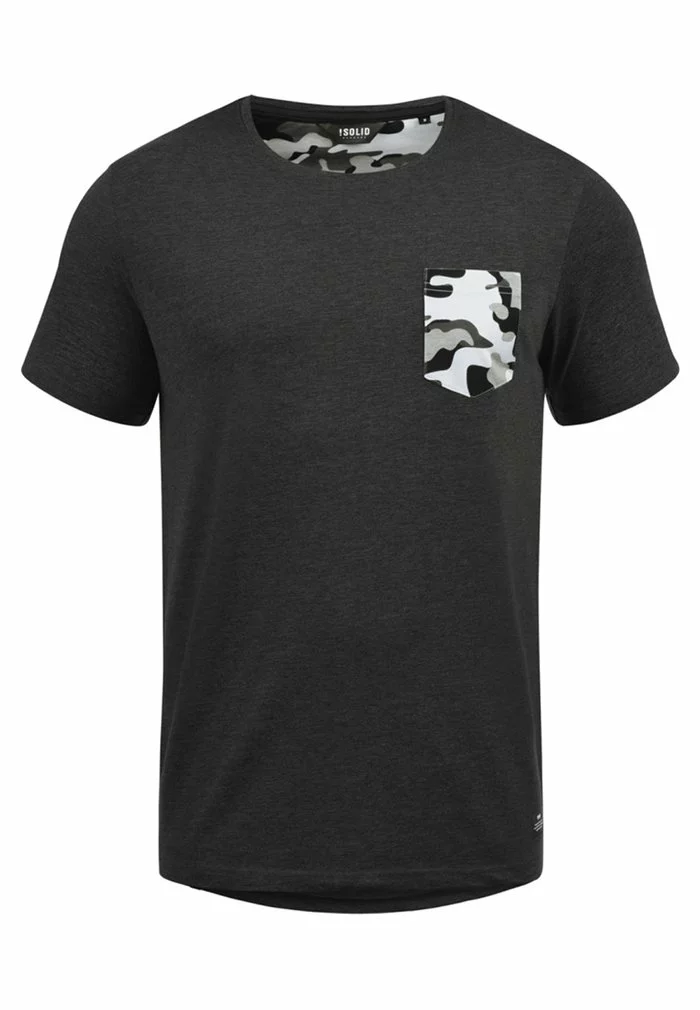 Solid SDCALVIN - T-shirt Imprimé - Dark Grey 4 Solid SDCALVIN - T-shirt Imprimé - Dark Grey – Image 4