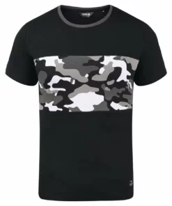 Solid SDCALLUX - T-shirt Imprimé - Black Grey -Élégance Boutique cf98aa2bdf3440af90a62b47c32c3371