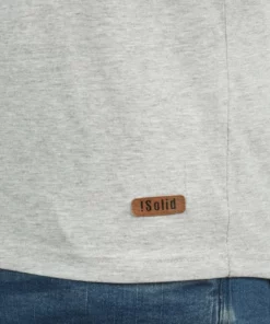 Solid SDVOLKER - T-shirt Basique - Light Grey Melange -Élégance Boutique d12bfaf601284e1189510f0c3b52e508