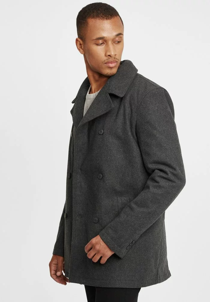 Solid SDPINTO - Manteau Court - Dark Grey Melange 4 Solid SDPINTO - Manteau Court - Dark Grey Melange – Image 4