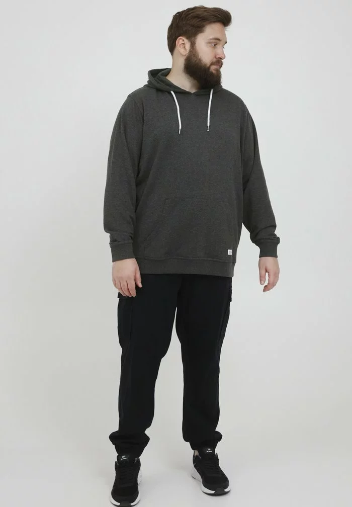 Solid BT TAMMO - Sweat à Capuche - Dark Grey Melange 2 Solid BT TAMMO - Sweat à Capuche - Dark Grey Melange – Image 2