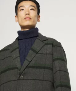 Solid SDTAVE CHECK COAT 21105920 - Manteau Classique - Black -Élégance Boutique d5be98f05cb64ce49b124b6685224e45