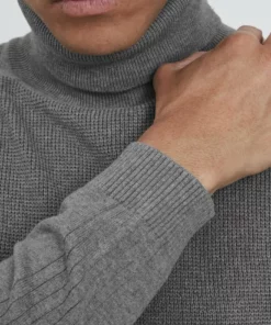 Solid SDTASH TURTLE NECK 21105737 - Pullover - Gray Melange -Élégance Boutique d7dbaf93fa51425abfd7699f02464e6c