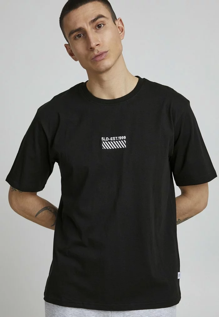 Solid T-shirt Imprimé - True Black 1 Solid T-shirt Imprimé - True Black