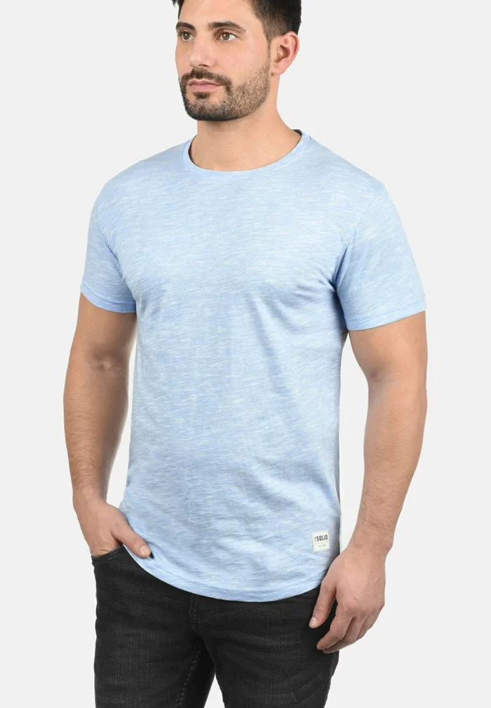 Solid SDFIGOS - T-shirt Basique - Sky Blue 1 Solid SDFIGOS - T-shirt Basique - Sky Blue