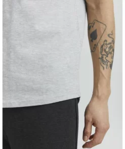 Solid SDBASTO - T-shirt Imprimé - Light Grey Melange -Élégance Boutique dd06143269dc4ae8972a79f3e1554dfe